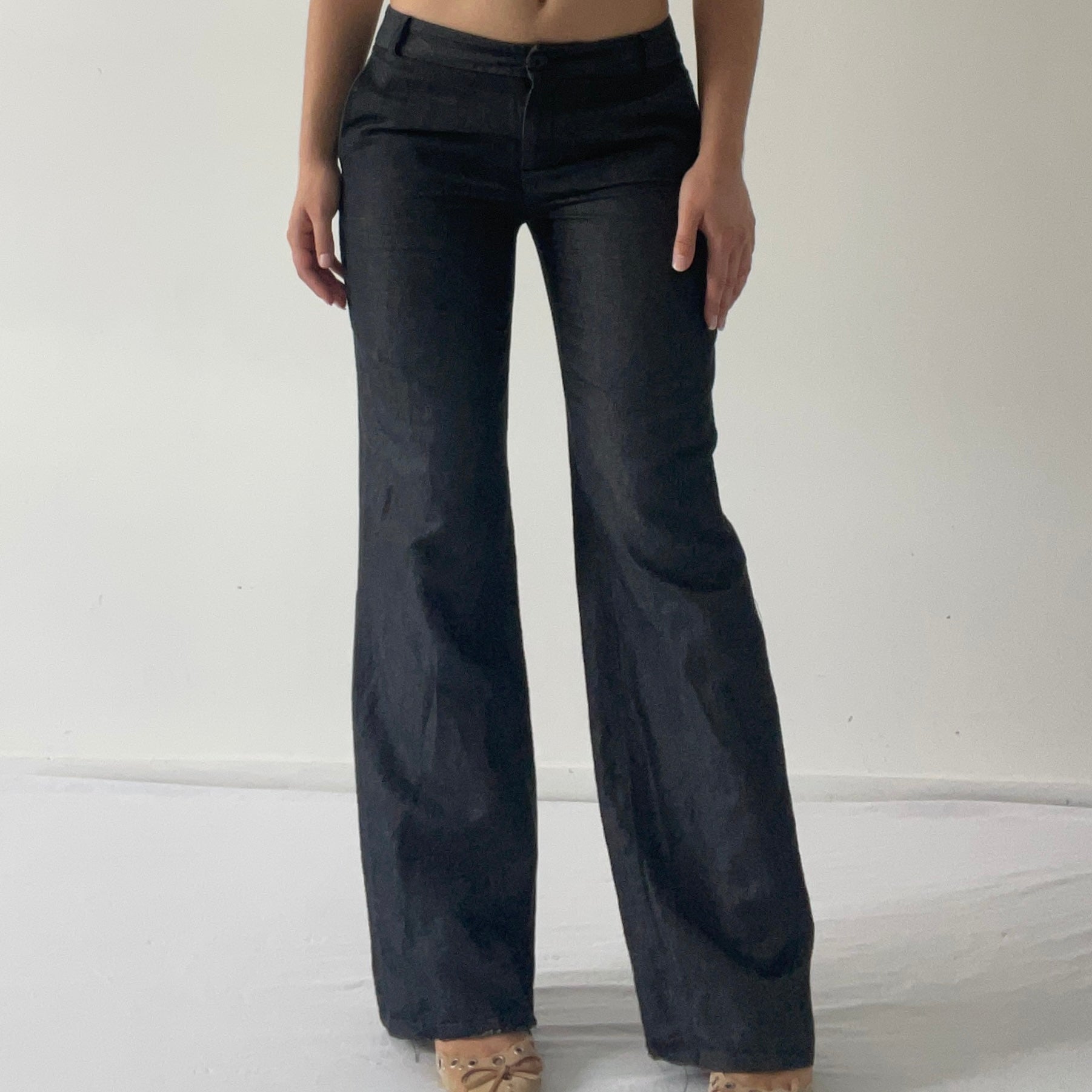 Low Rise Wide Leg Pants | 6-8