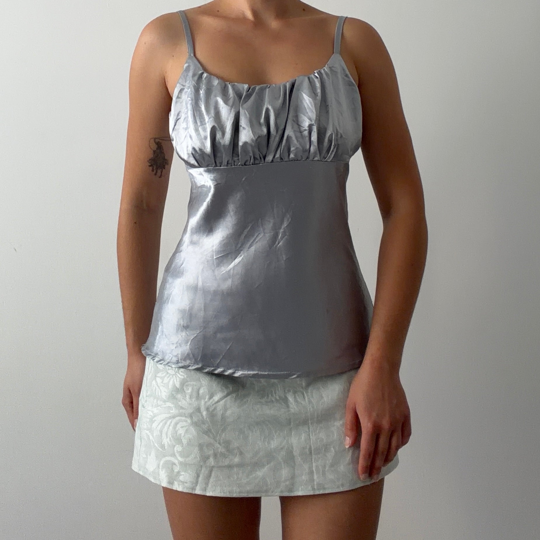 LA City Satin Babydoll Top | S