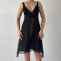 100% Silk Sequin Midi Dress | S