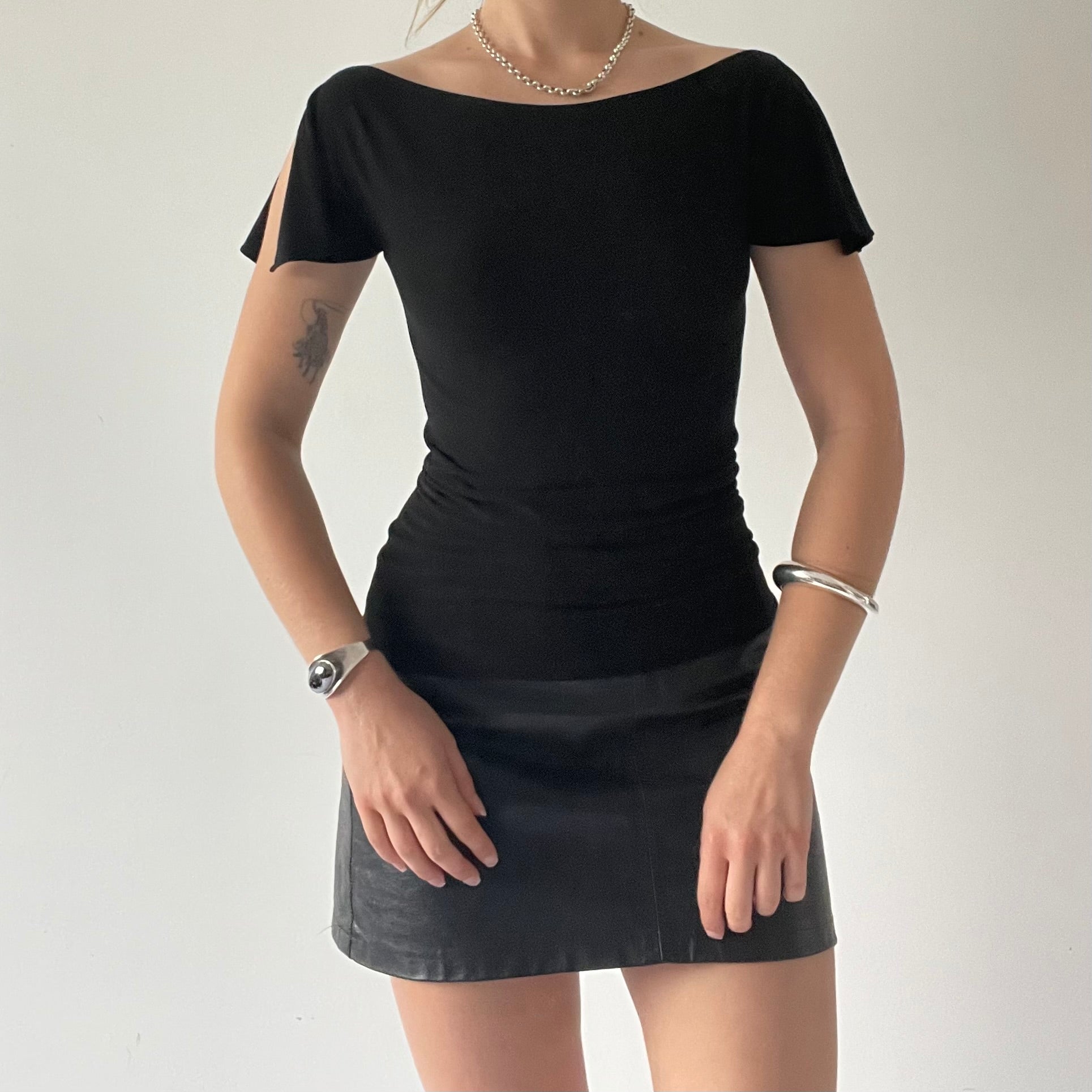 Boat Neck Fitted Top | 6-8