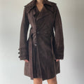 First Hand Leather Trench Coat | 6-10
