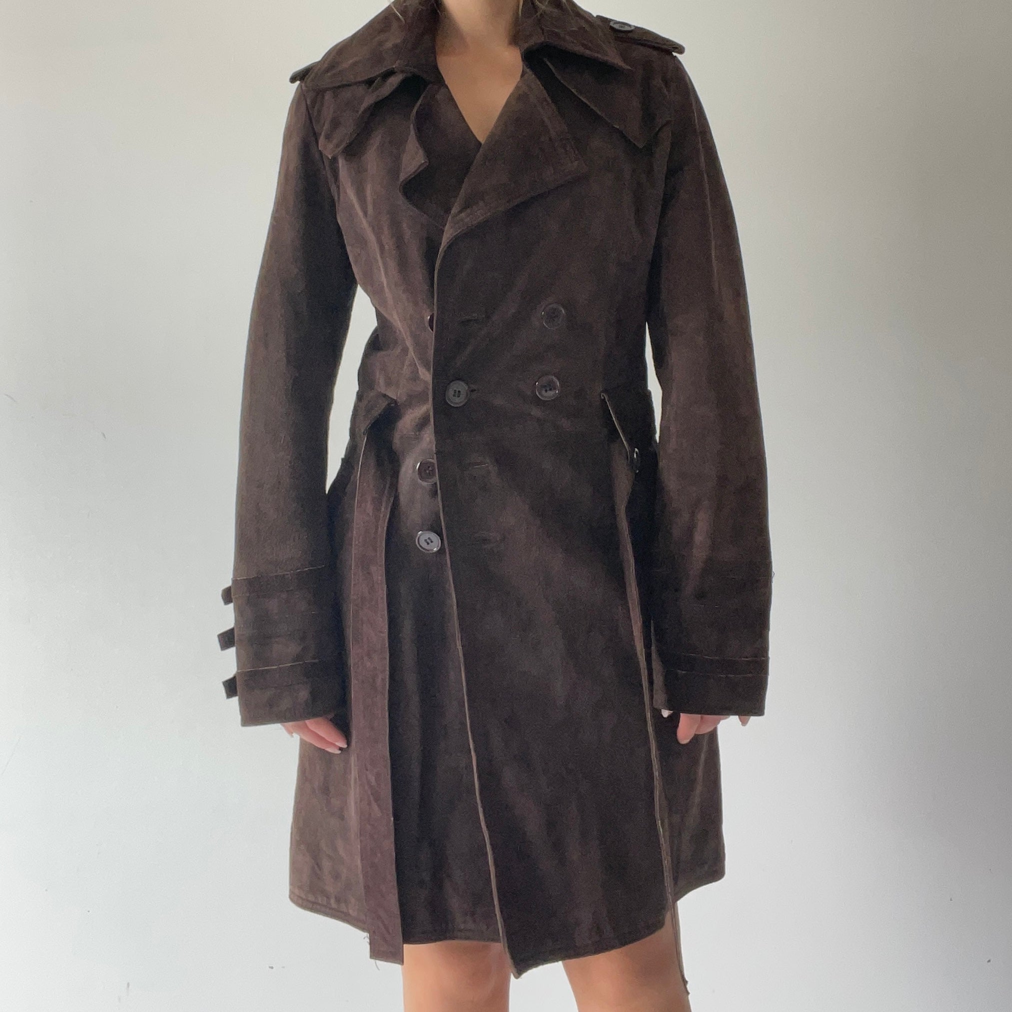 First Hand Leather Trench Coat | 6-10