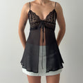 2000s Victoria's Secret Silk Babydoll Top | M