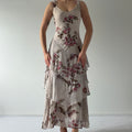 Majick Floral Ruffle Dress | L