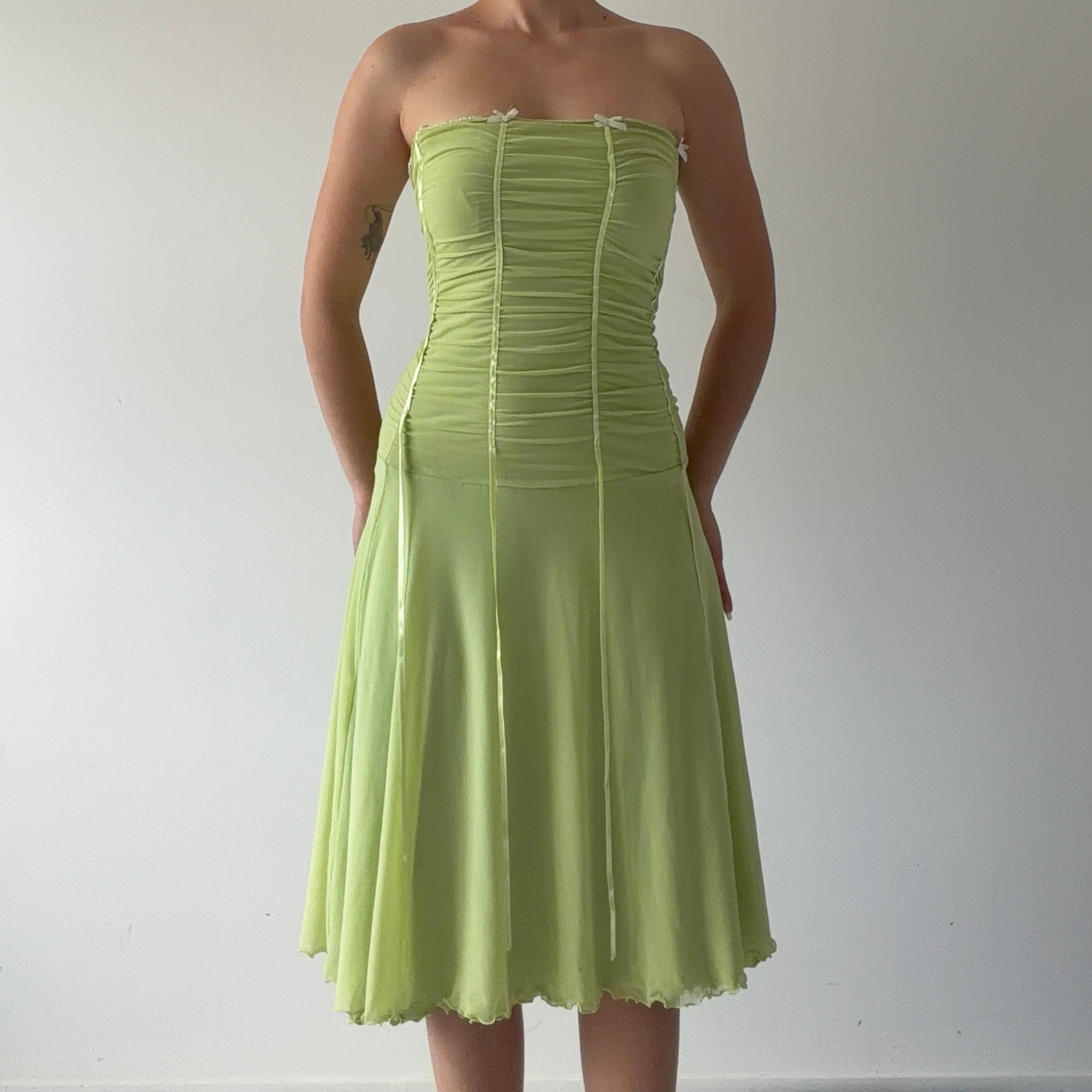Rosella Milano Strapless Ribbon Dress | M
