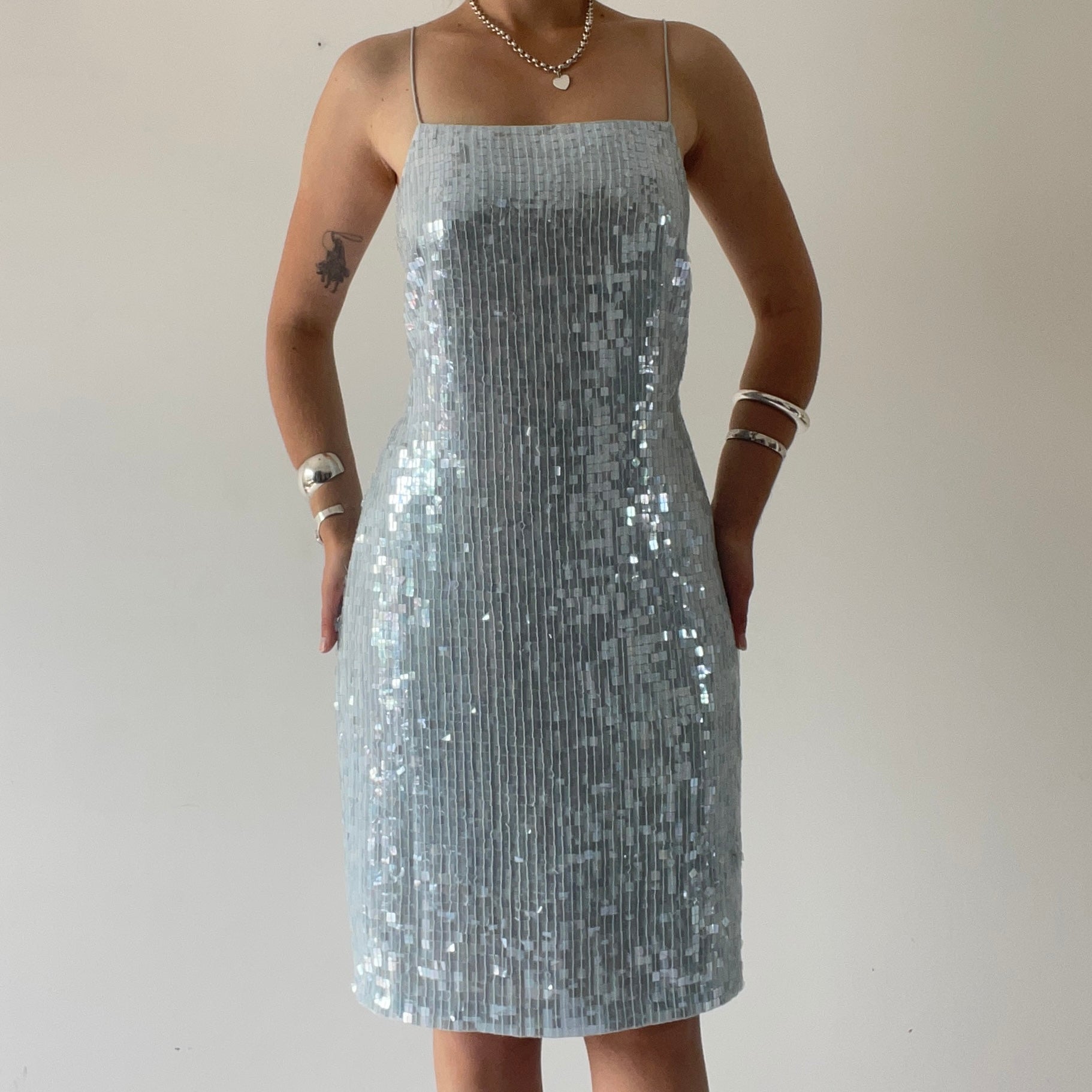 Next Sequin Midi Dress | 10-12