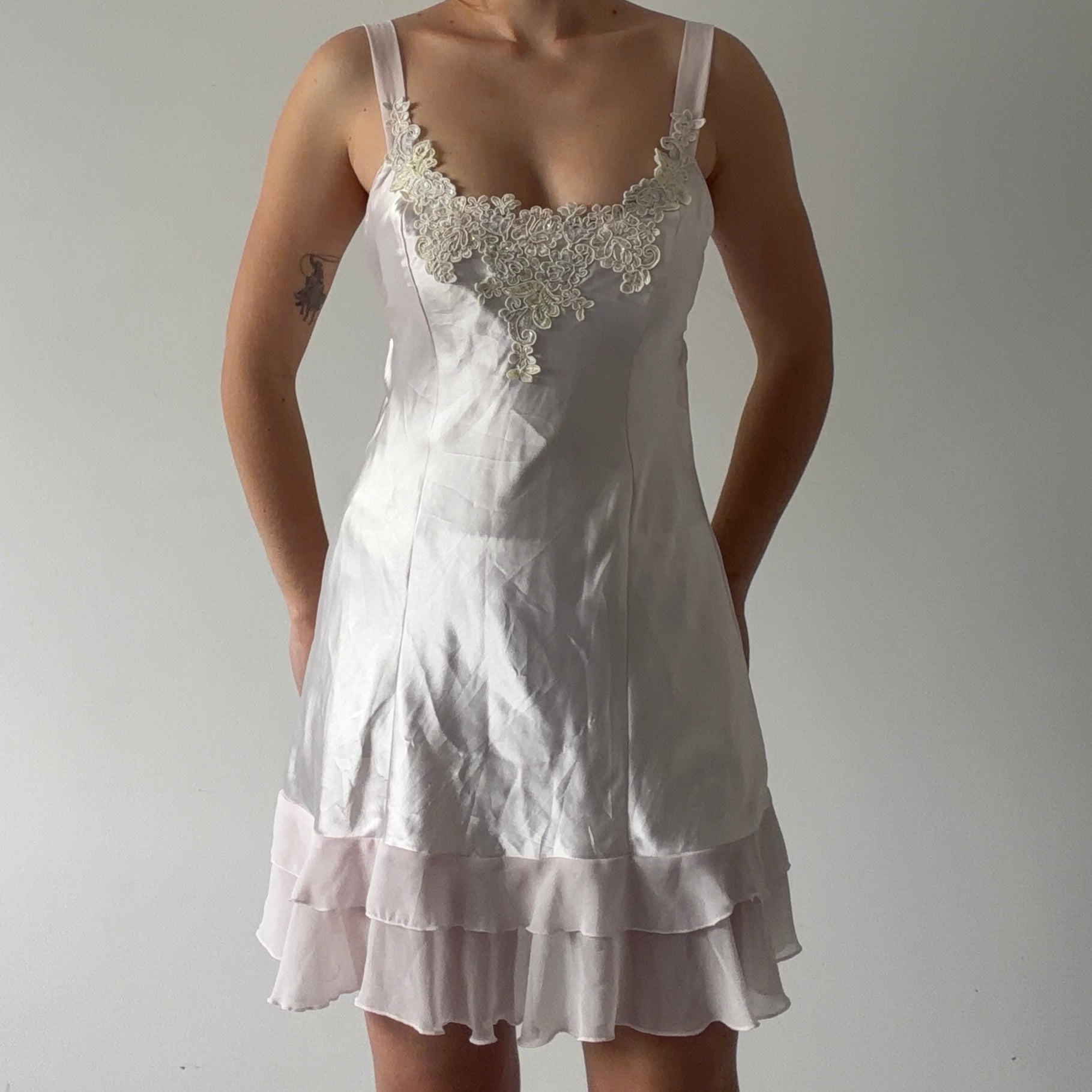 Linea Donatella Satin Slip Dress | 6-8
