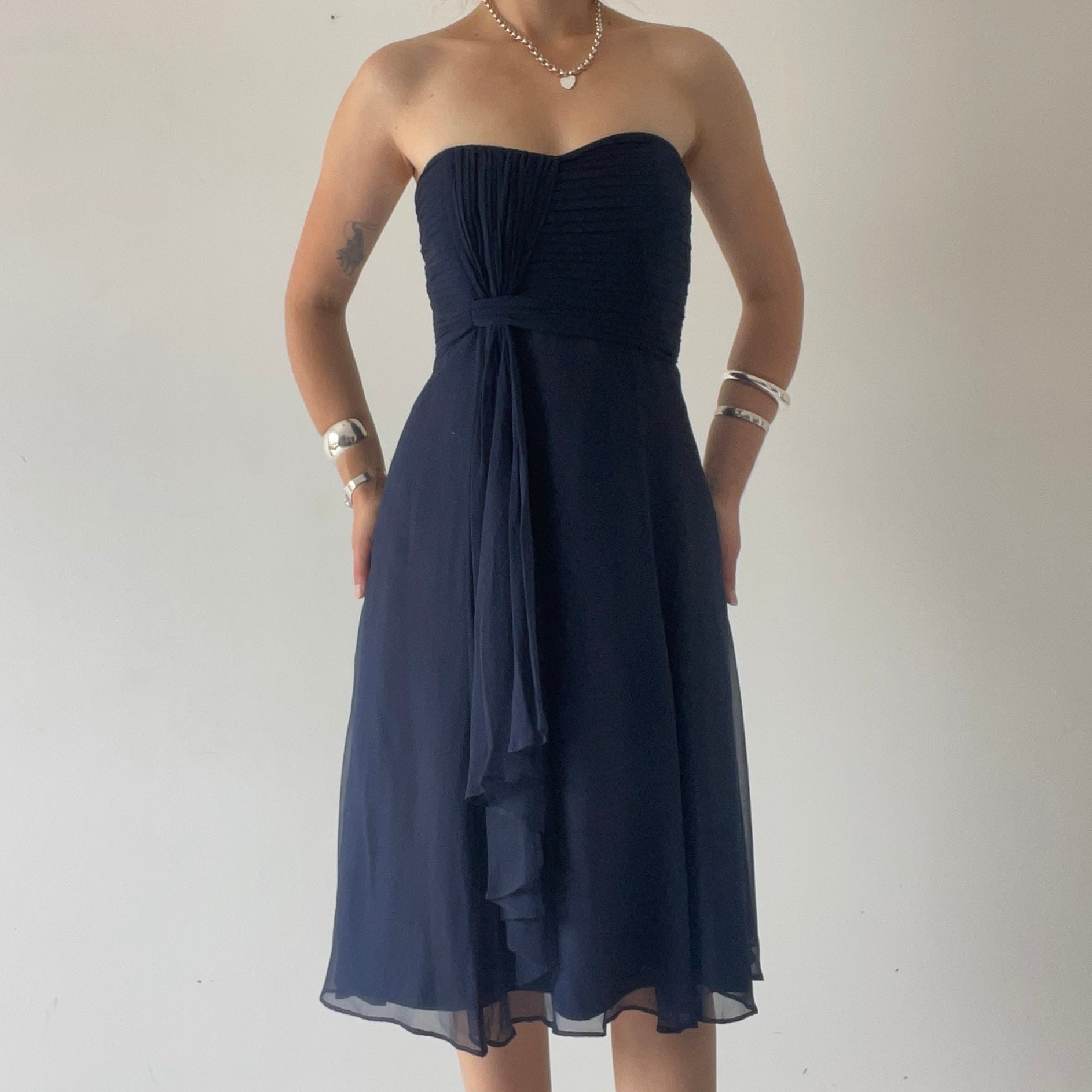 Coast 100% Silk Corset Midi Dress | 10-12