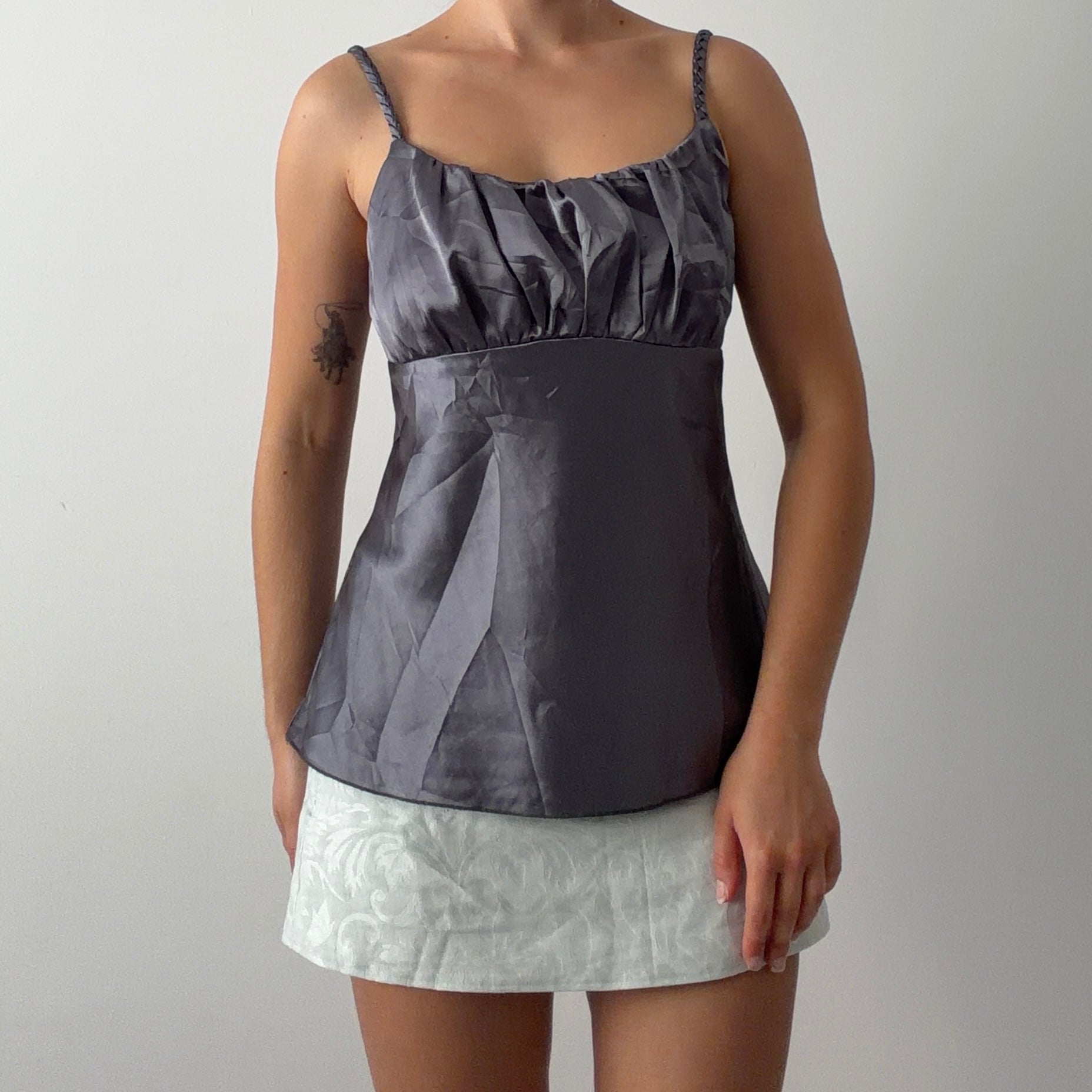 A Byer Satin Babydoll Top | 10-12