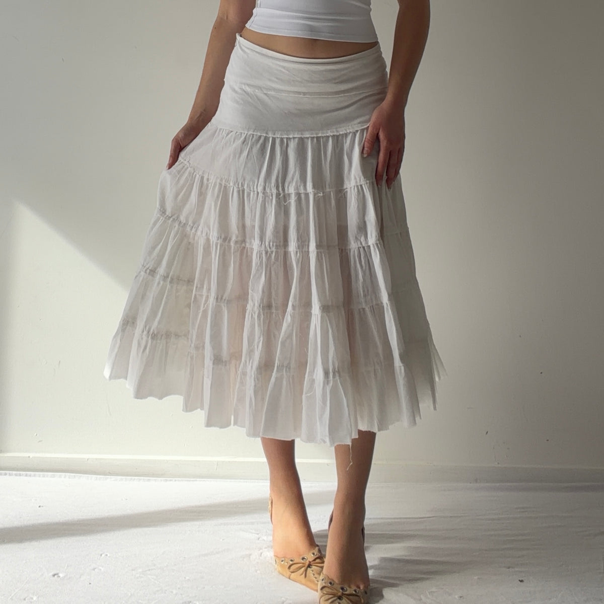 Xanaka Tiered Skirt | S