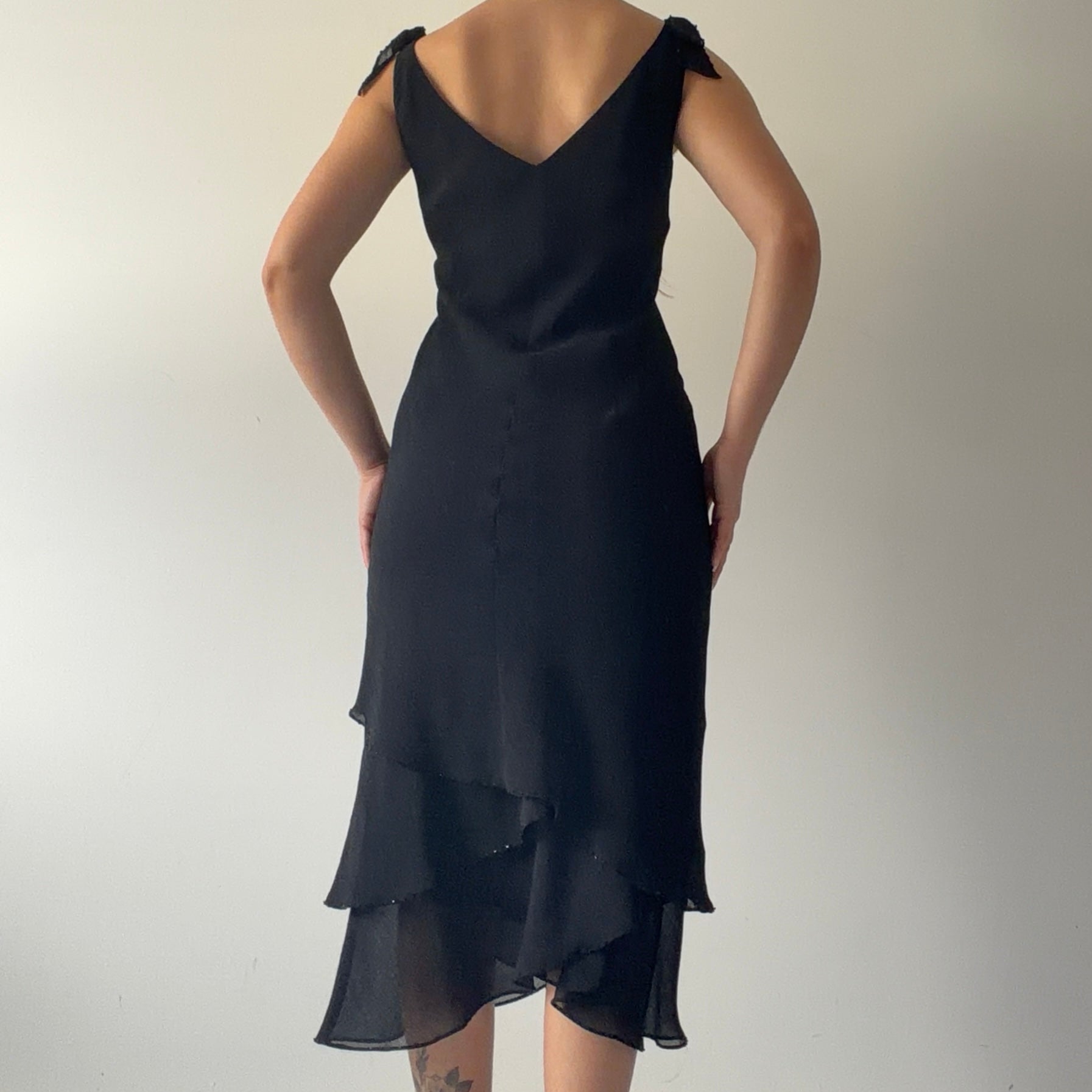 Evan-Picone Ruffle Dress | 10-12