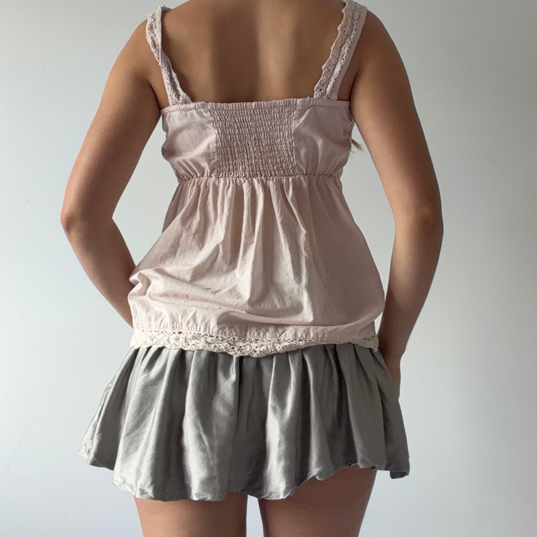 Aniston Crochet Babydoll Cami | 8-10