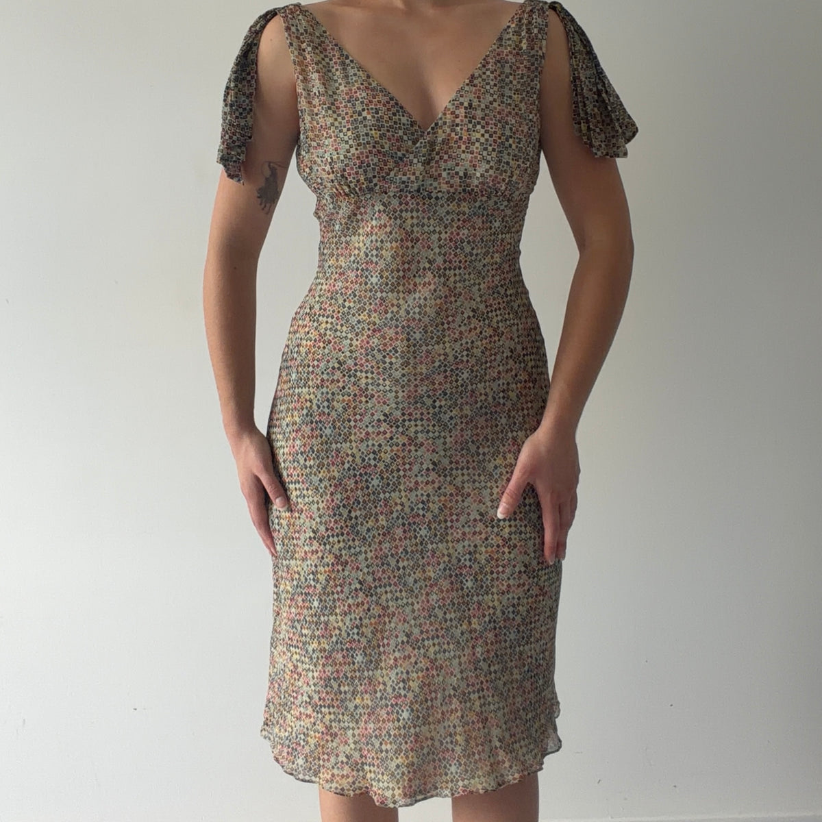 BCBG Silk Midi Dress | S-M