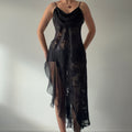 Victoria's Secret Gold Label Ruffle Burnout Midi | S