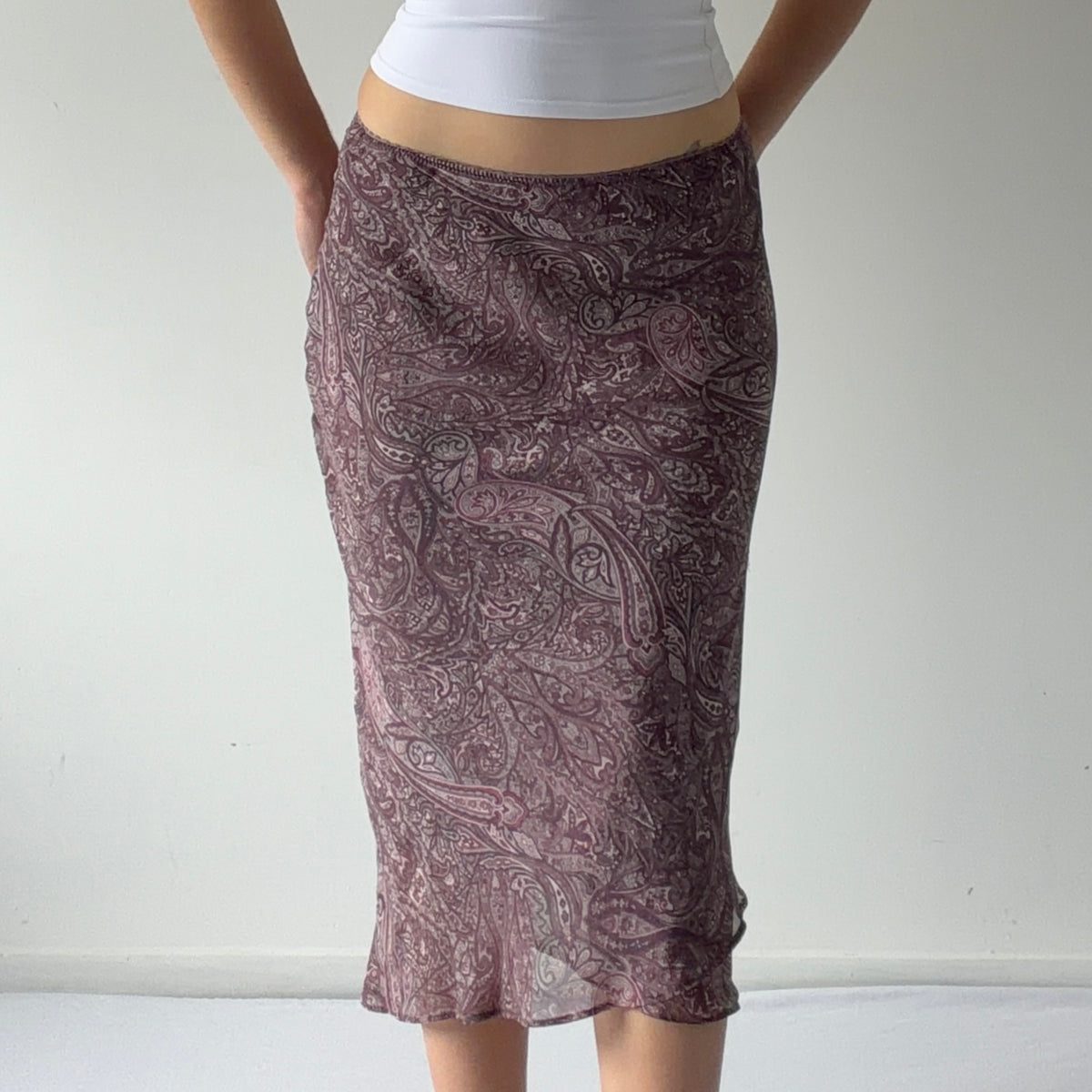 Camaíeu Paisley Midi Skirt | S