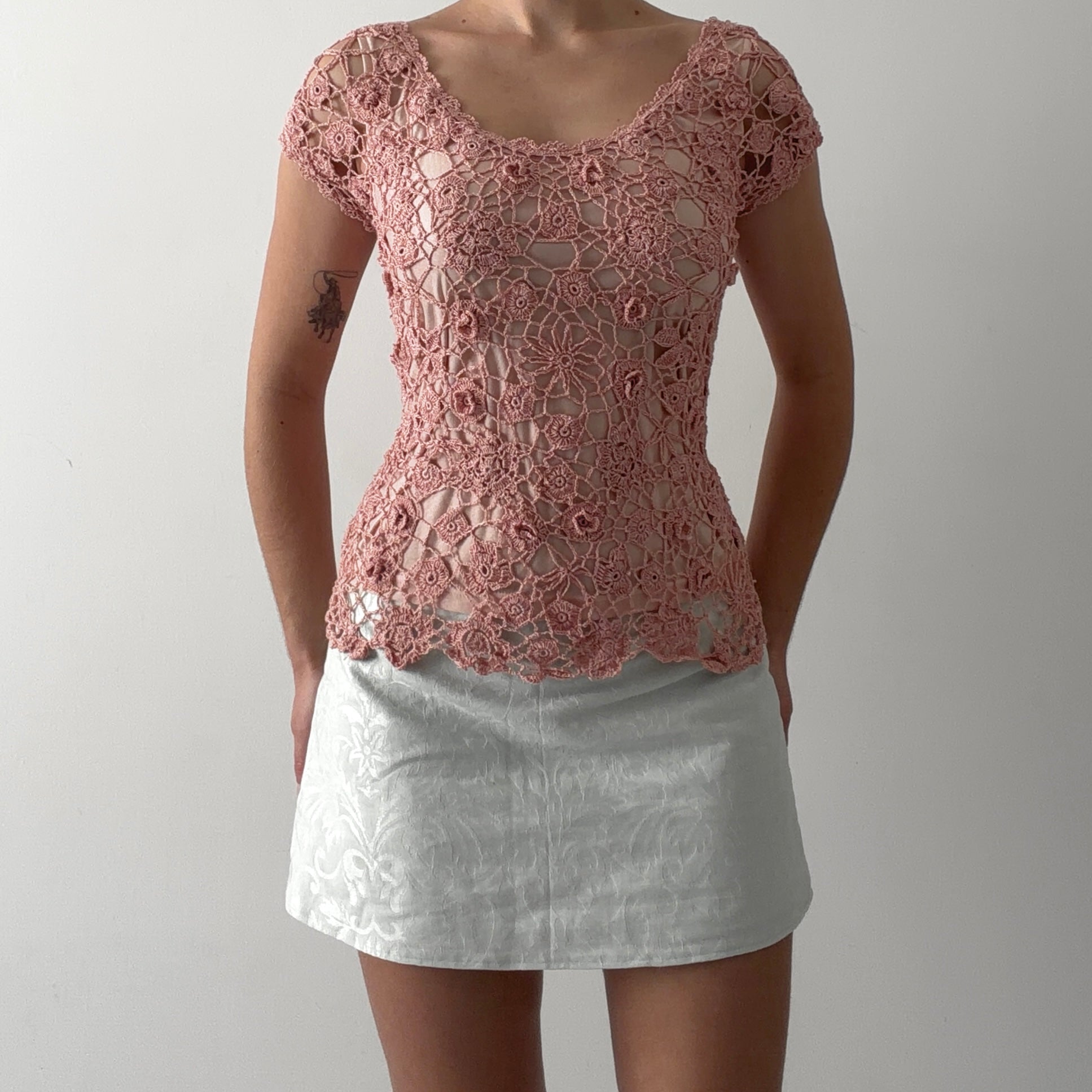 Newport News Crochet Top | M
