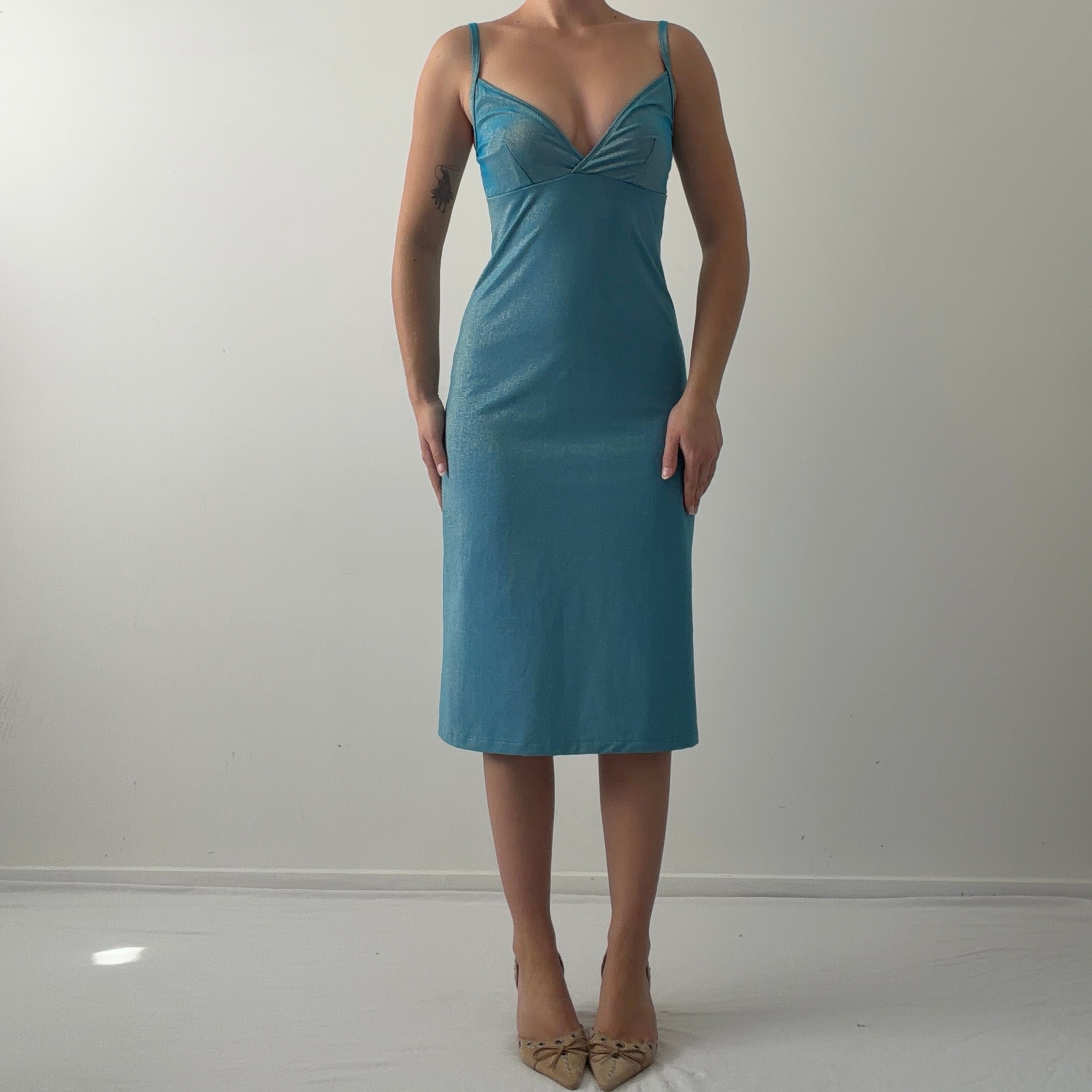 Moontide Glittery Midi Dress | Made In NZ | S