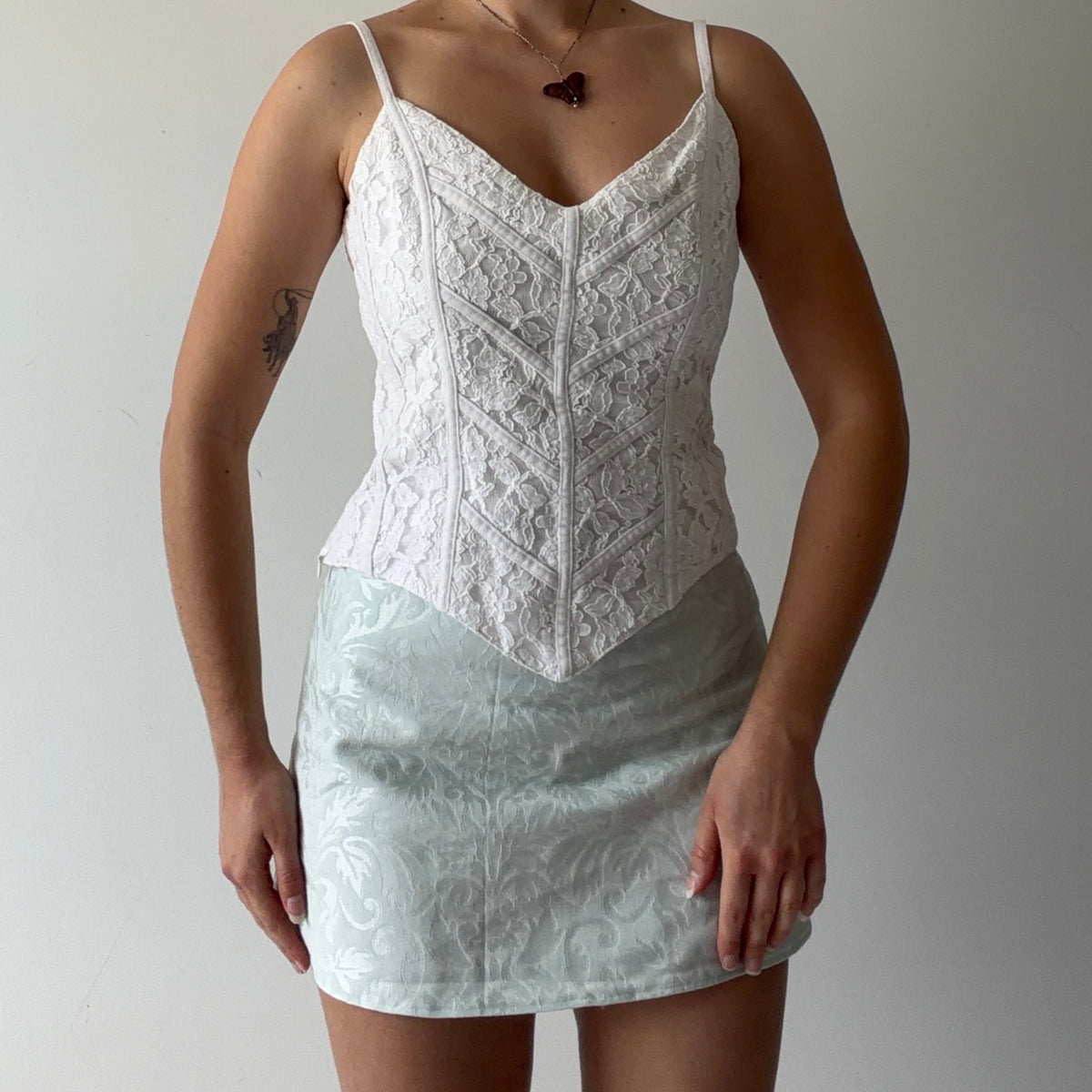 Ann Fontaine Lace Cami Top | S