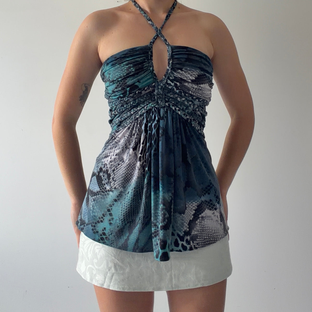 Sky Braid Halter Top | S