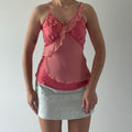 So Cool Silk Ruffle Cami Top | XS