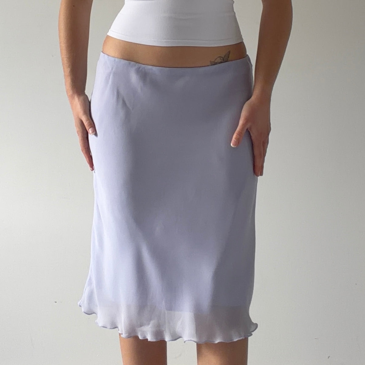 Tailor Lilac Midi Skirt | S-M