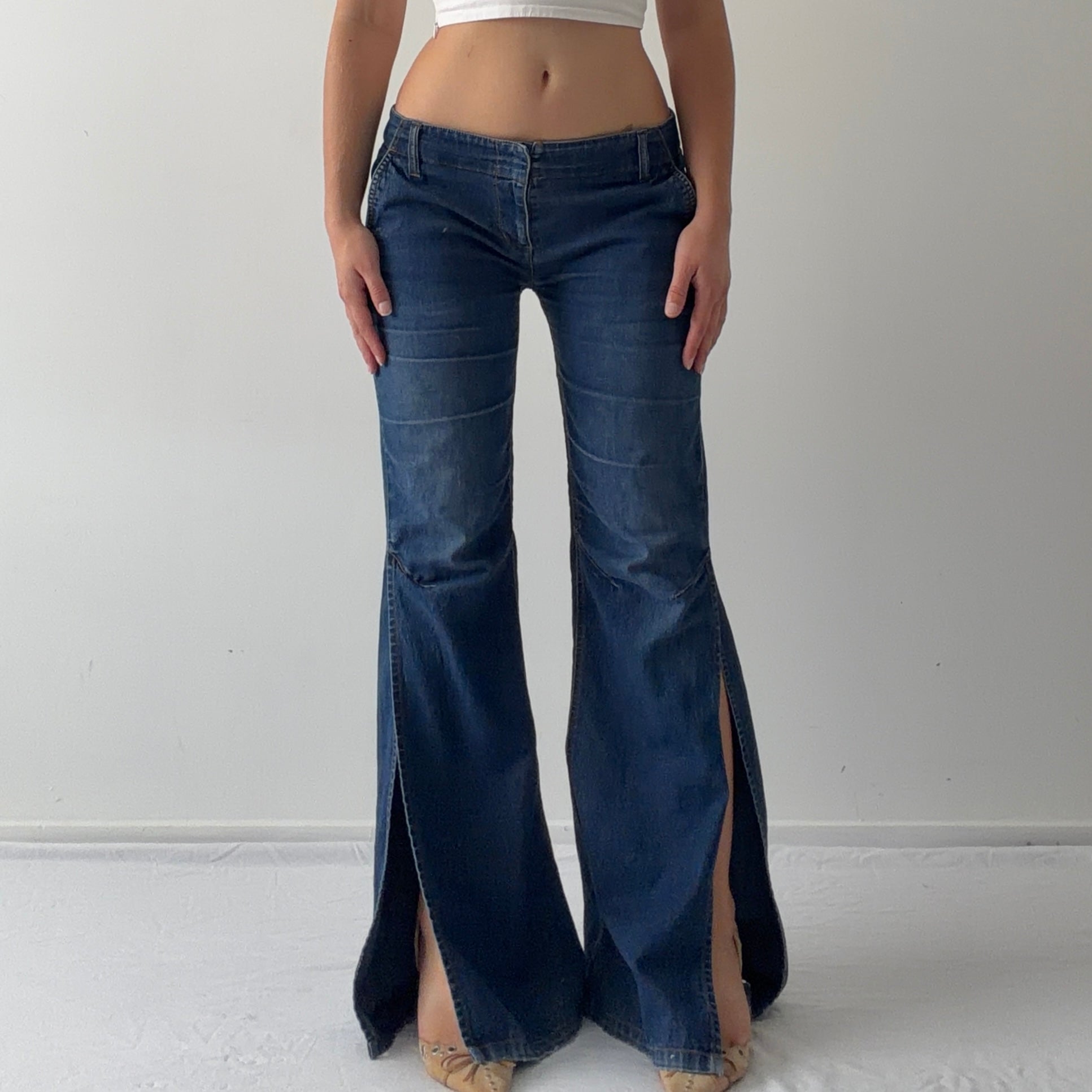 90s Glassons Wide Denim Jeans | 8-10