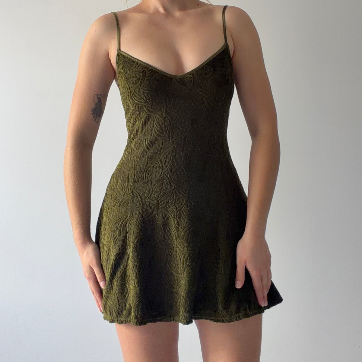 Victoria's Secret Velvet Burnout Slip | S