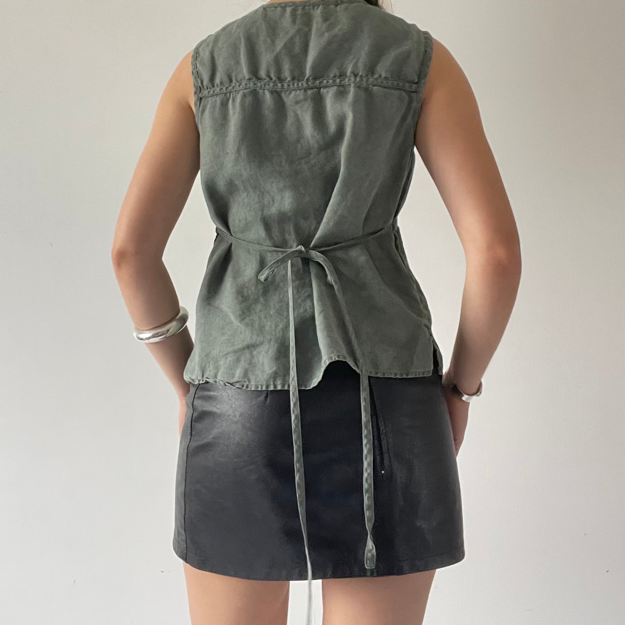 ALS Babydoll Linen Top | 8-10