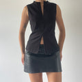 Spiral Double Zip Tank Top | Made in NZ | 10-12
