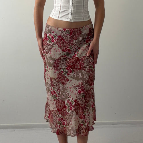 Damart Floral Midi Skirt | L