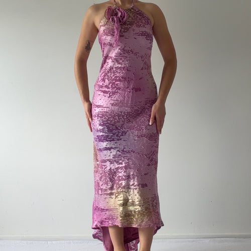 Brasilia Velvet Burnout Maxi Dress | S