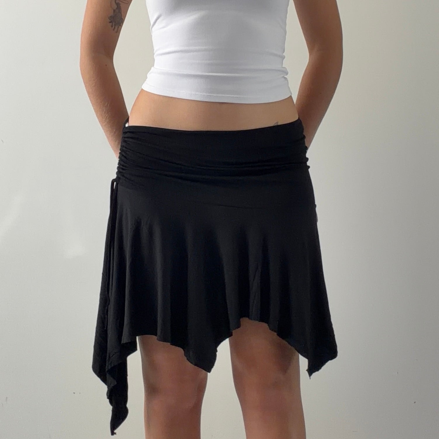 No Excuse Midi Asymmetric Skirt | 8-10