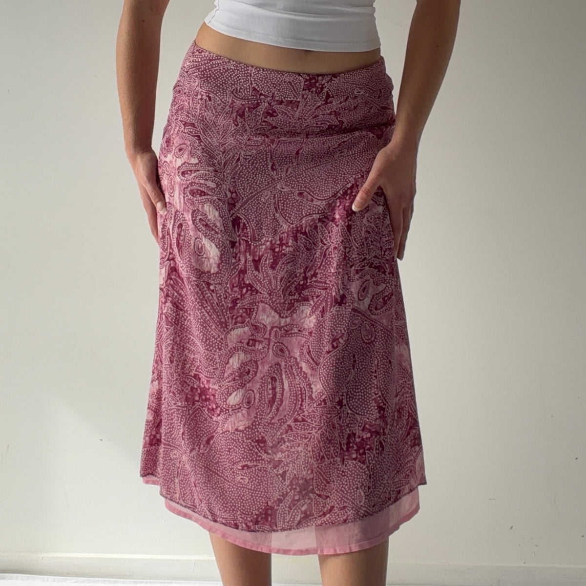 Talbots Silk Midi Skirt | XS