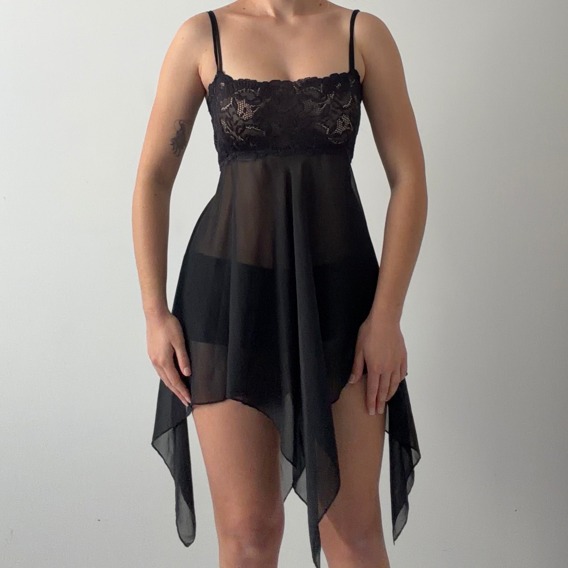 La Vie En Rose Handkerchief Slip Dress | L