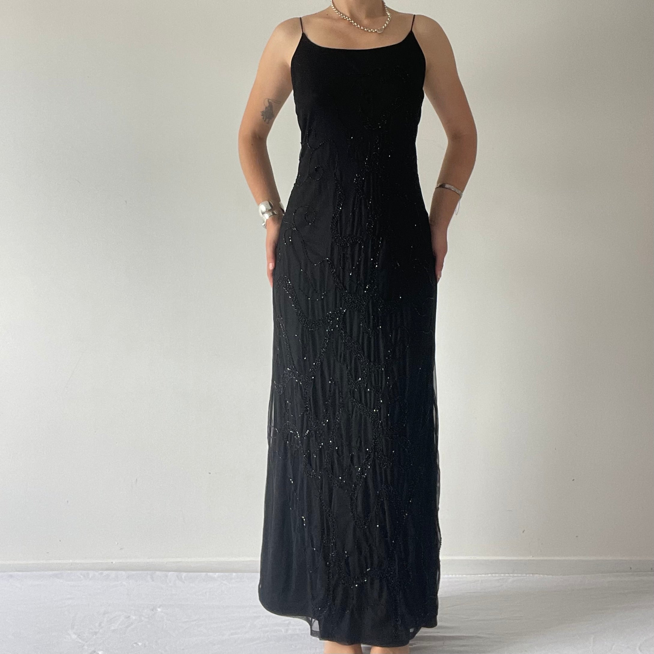 Mr K Beaded Maxi Dress | 10-12