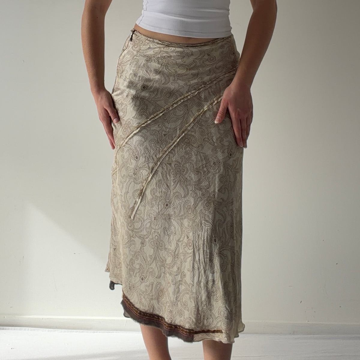 Schumacher Silk Midi Skirt | XS