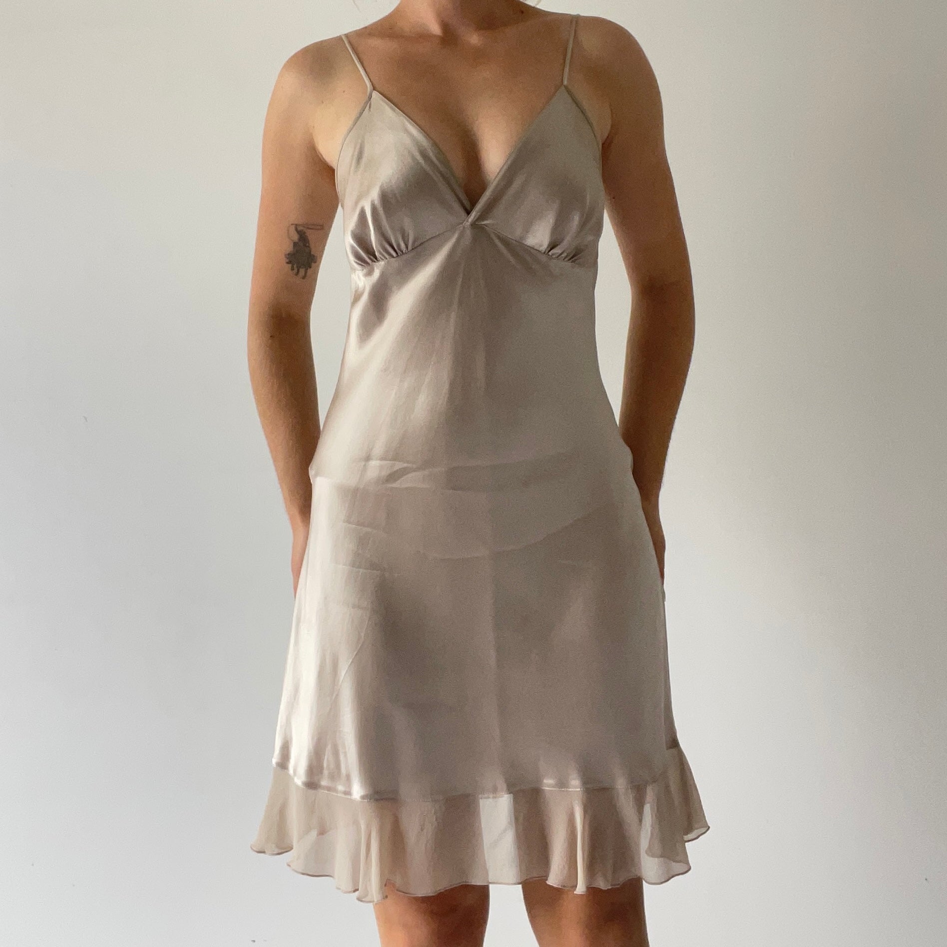 Silk Midi Slip Dress | 6-8