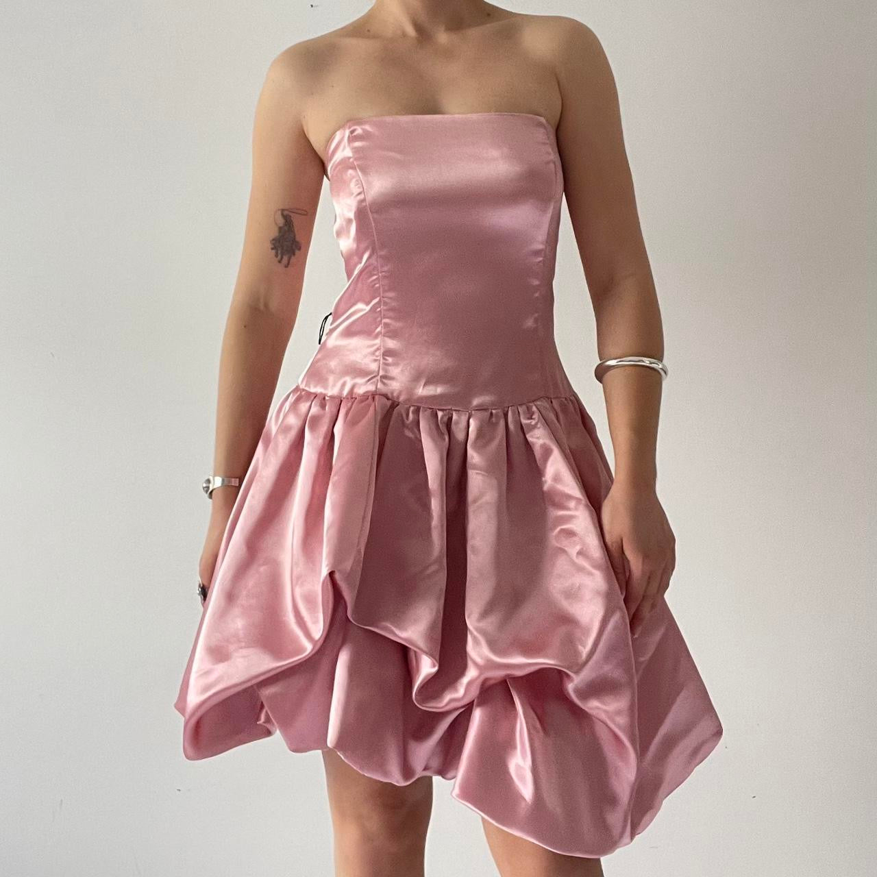 Fiesta Strapless Bubble Hem Mini Dress | 8-10