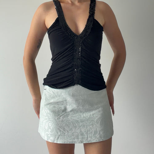 Sequin Ruched Cami | S