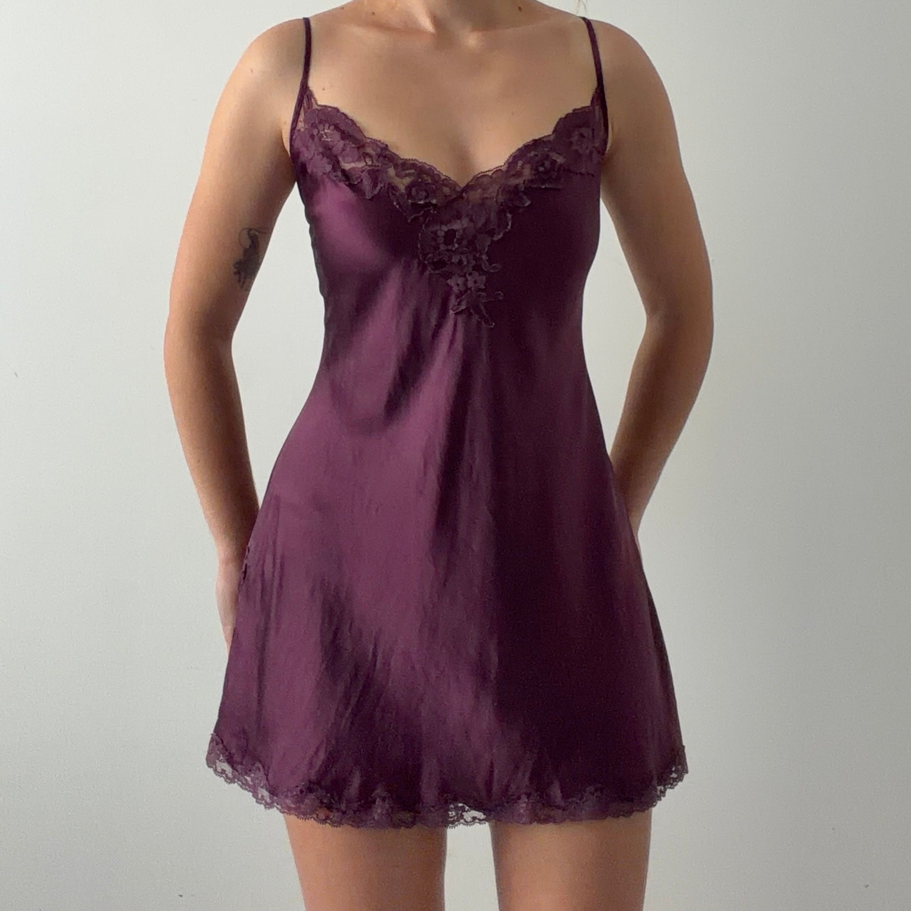Victoria's Secret 2002 Silk Mini Slip Dress | M