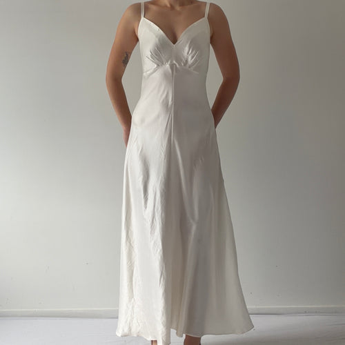 Victoria's Secret Gold Label Satin Maxi | M