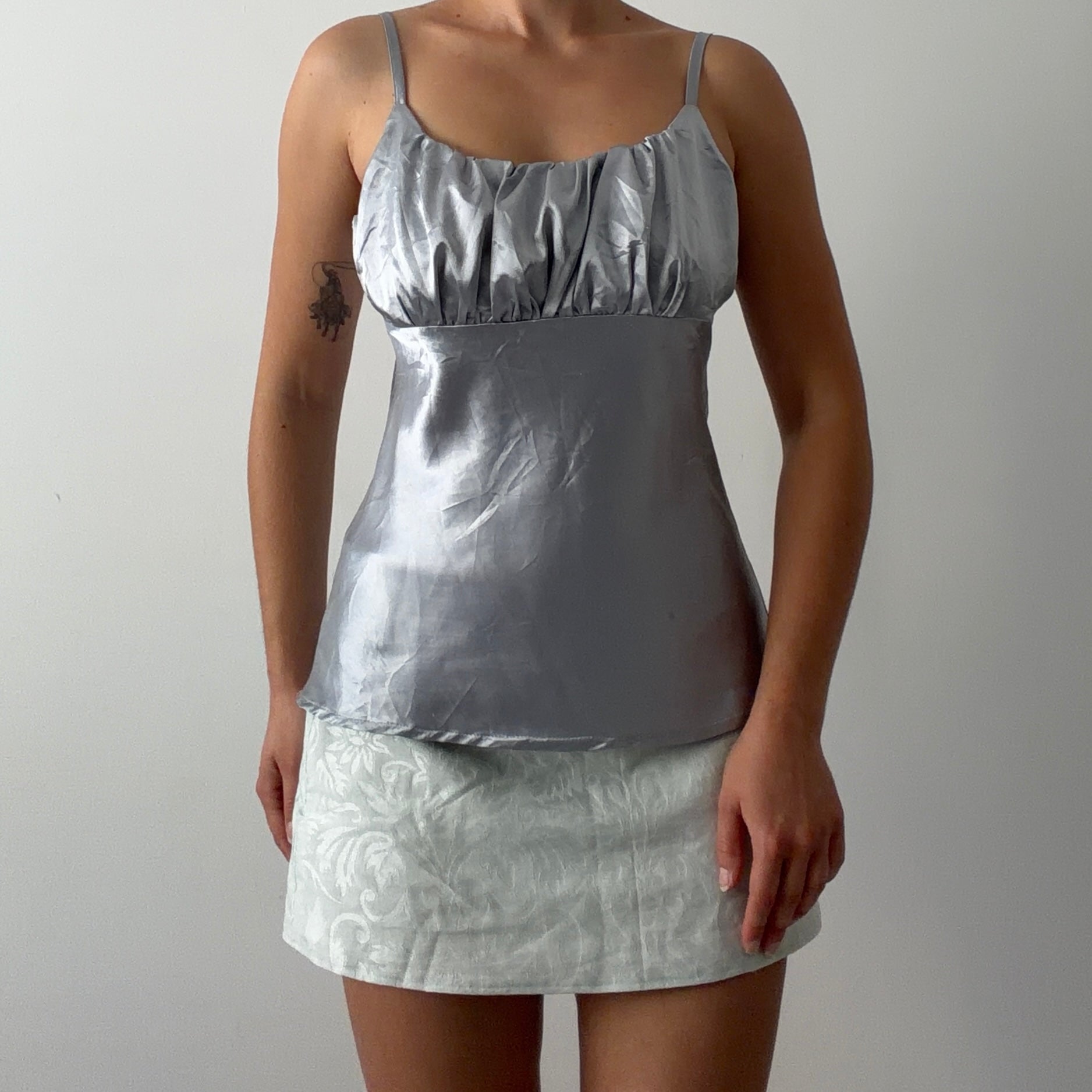 LA City Satin Babydoll Top | S