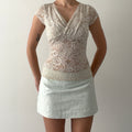 Ann Taylor Lace Babydoll Top | XS