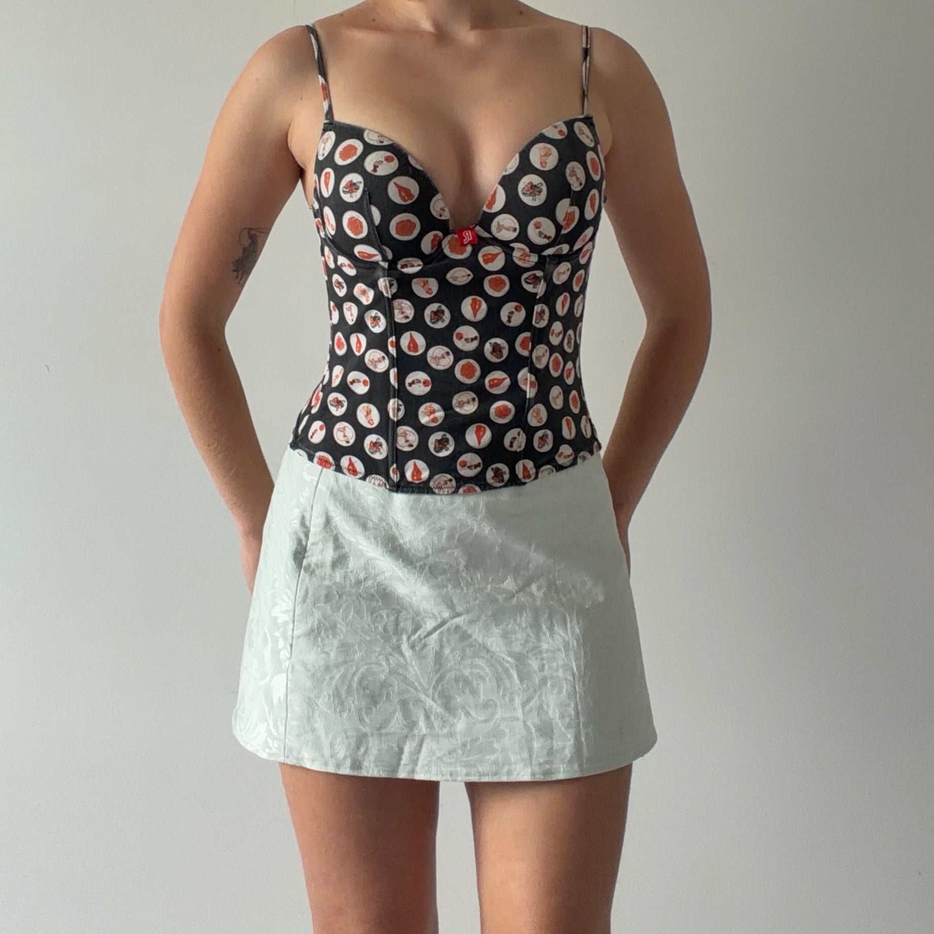 Roberta Polka Dot Corset | S