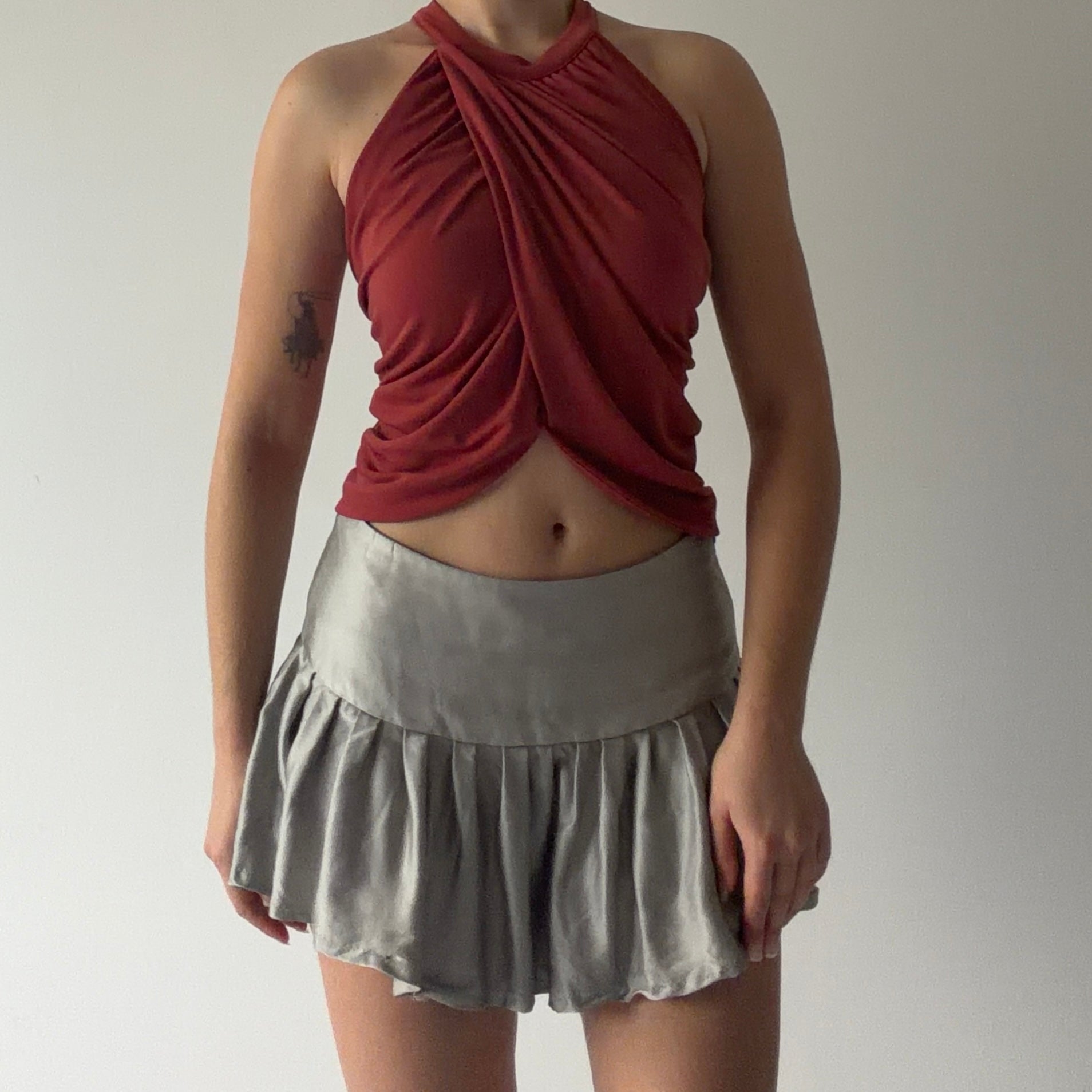 Ruched Halter Top | S