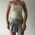 Strapless Asymmetric Corset Top | 6-8