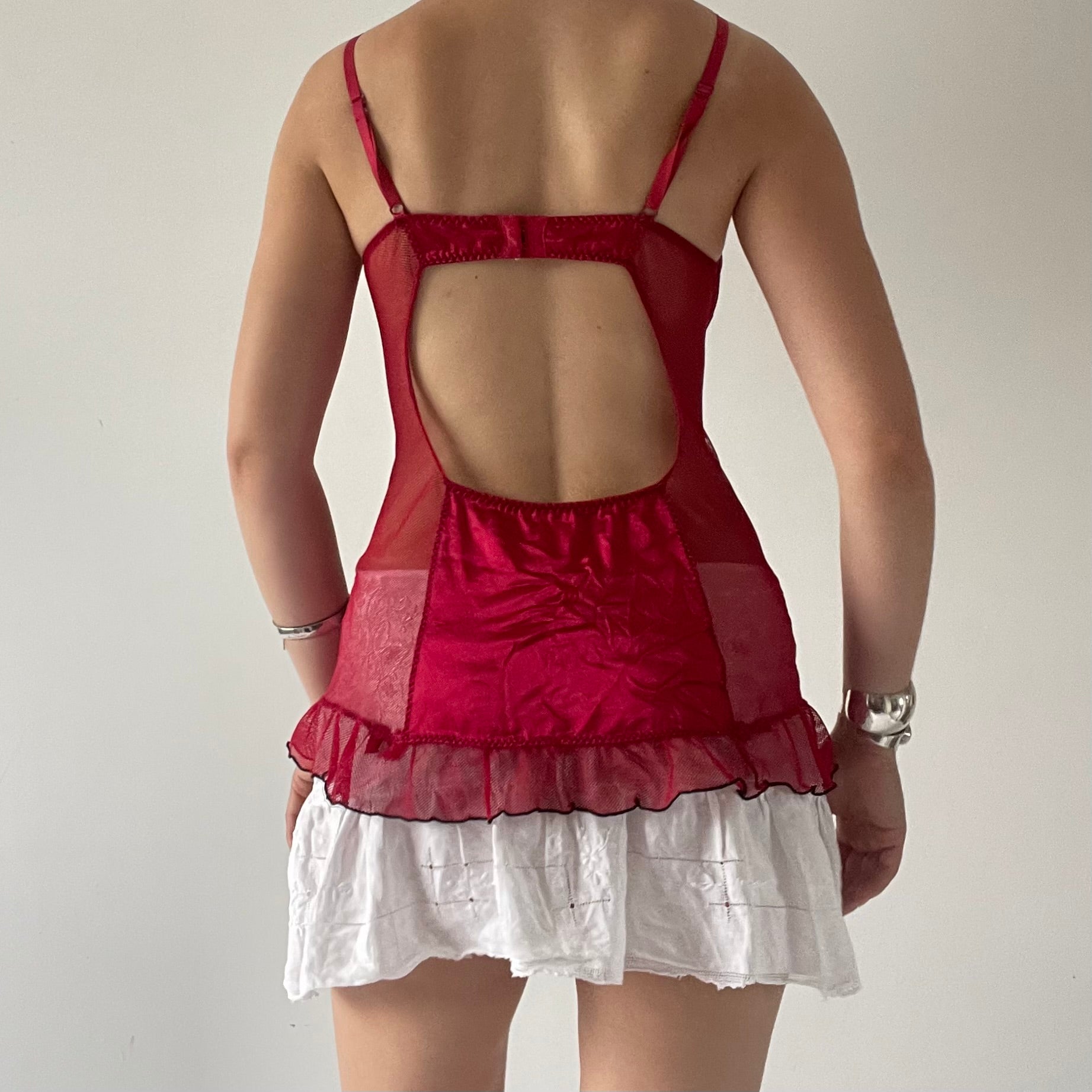 Hanky Panky Satin Corset Babydoll | 10-12