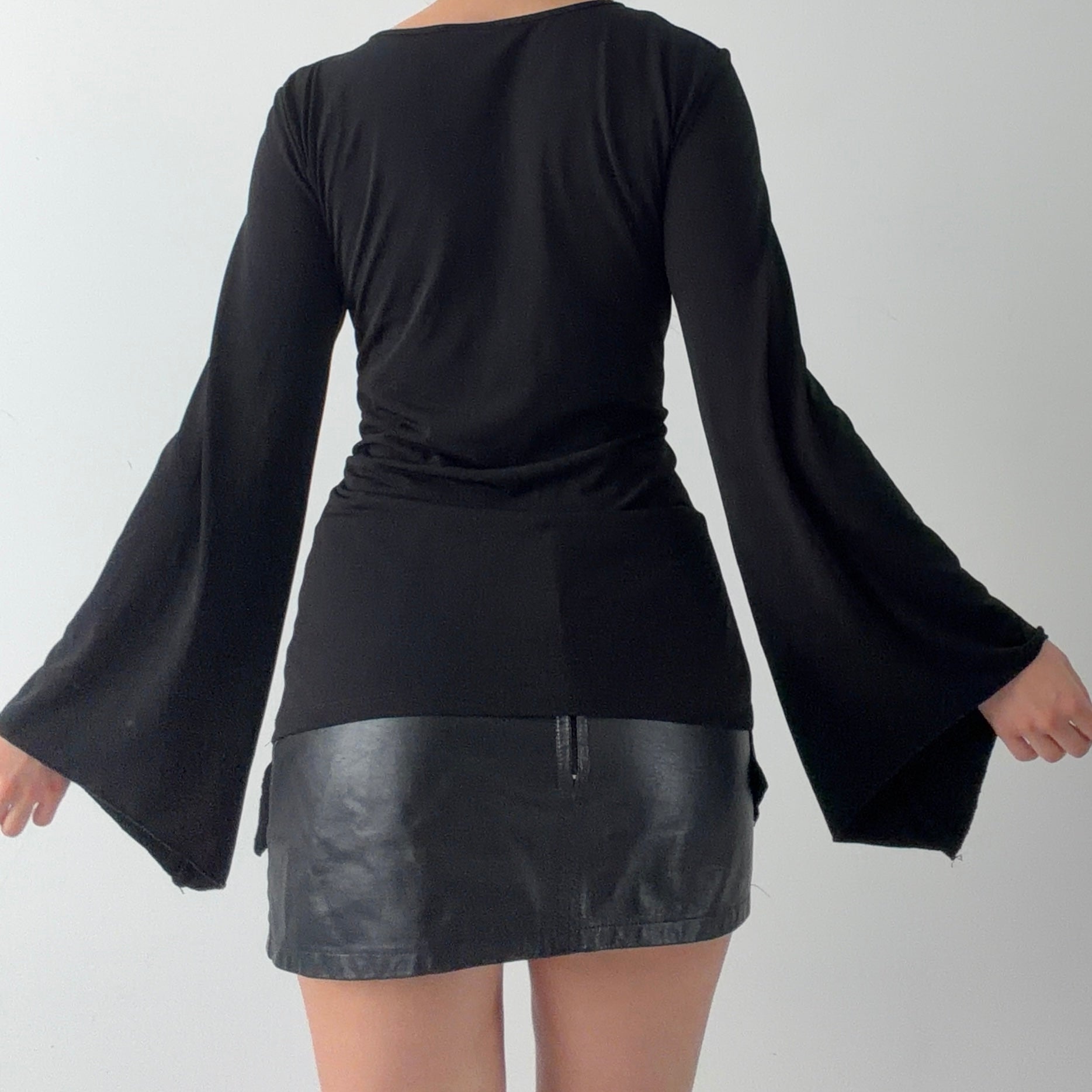 Decaf Beaded Bell Sleeve Top | 12-14