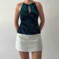 Velvet Burnout Cutout Top | Made in AU | 8-10