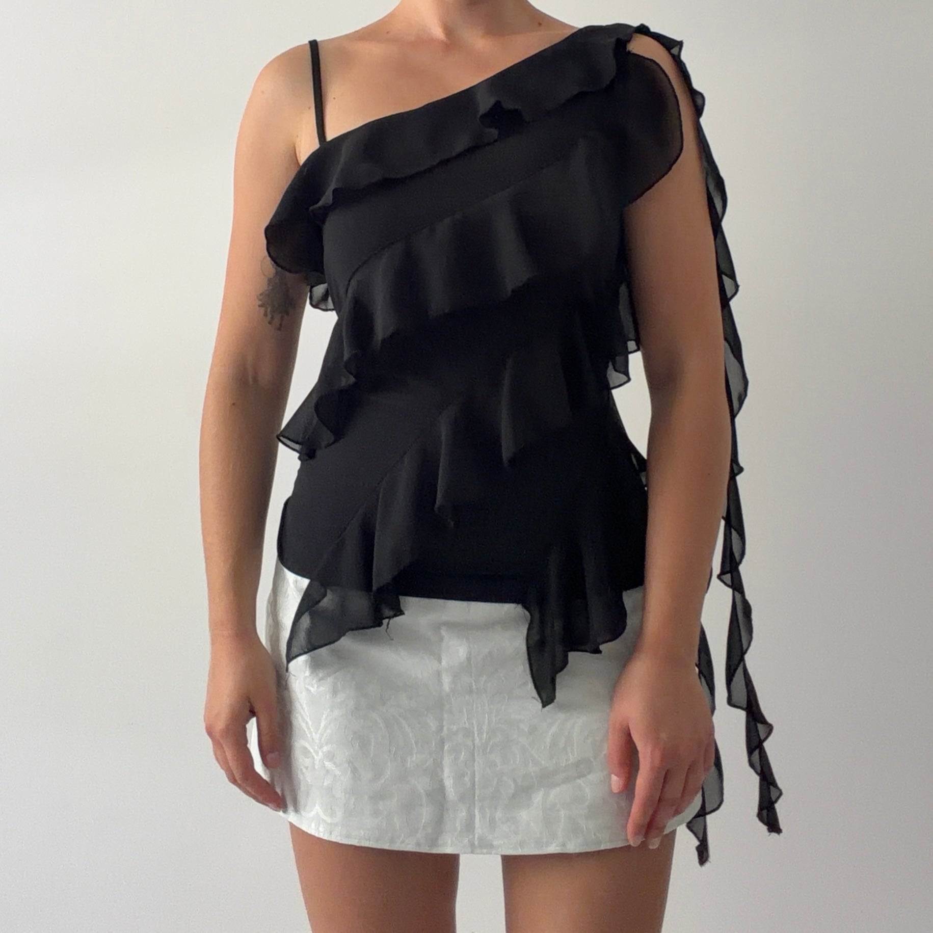 Spiral Ruffle Cami | 10-12